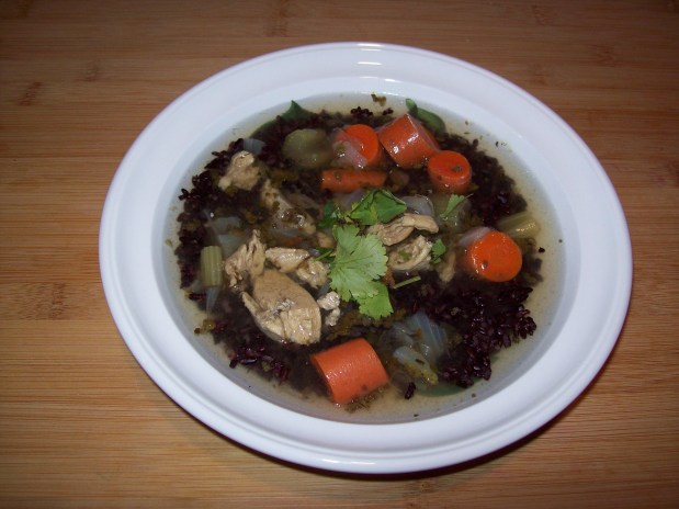 Chicken Soup with Black&nbsp;Rice