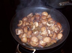 Marinated Mushrooms cooking
