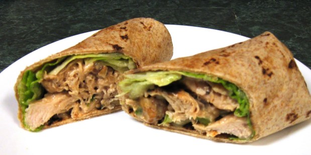 Poached-Chicken Salad Roll Up with Creamy&nbsp;Vinaigrette