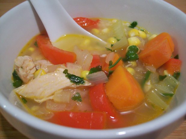 Ginger, Corn Chicken&nbsp;Soup
