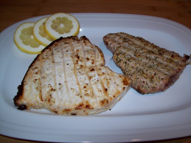 Grilled Swordfish and Tuna&nbsp;Steaks