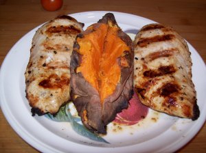 Grilled Chicken and Sweet Potato