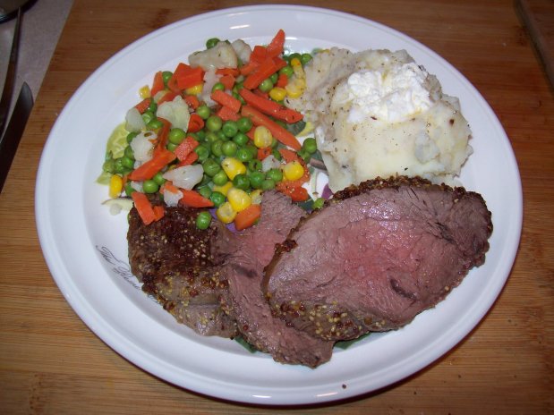Whole Grain Mustard Encrusted Tenderloin&nbsp;Roast.