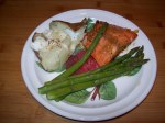 Myer lemon glazed salmon