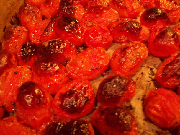 Roasted Baby Roma Tomatoes