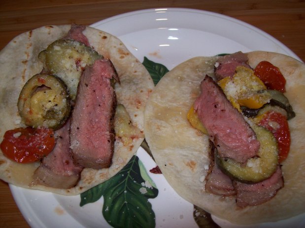 Oven Roasted Ribeye Fajita with Roasted&nbsp;Veggies.