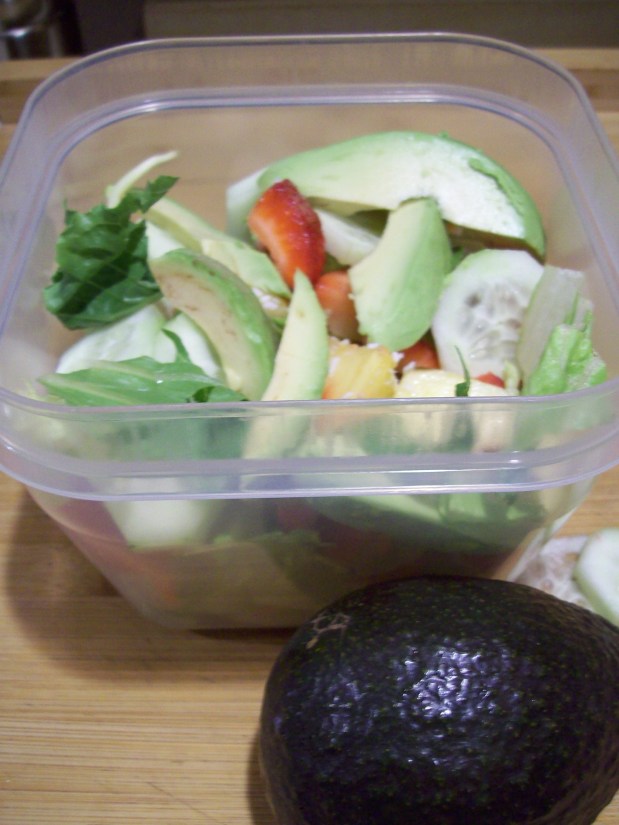 Salad with Strawberry, Pineapple and&nbsp;Avocado