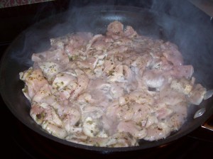 Stir fry until liquid gone