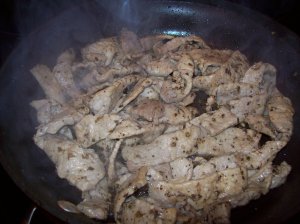 Stirfry until slightly browned