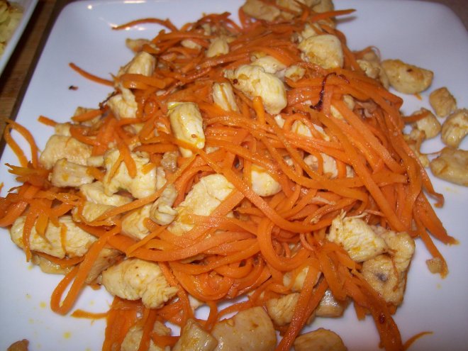 Add carrots stir fry and put aside