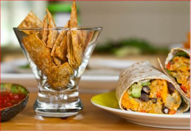 Black Bean and Butternut Squash&nbsp;Burritos