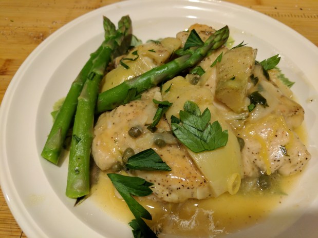 Chicken Piccata with Artichokes – Gluten Free substitute cornstarch for&nbsp;flour