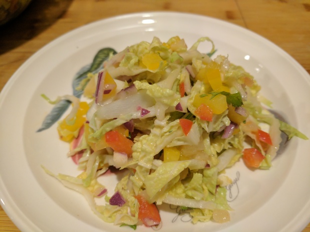 Pineapple Cilantro Napa Cabbage&nbsp;Slaw