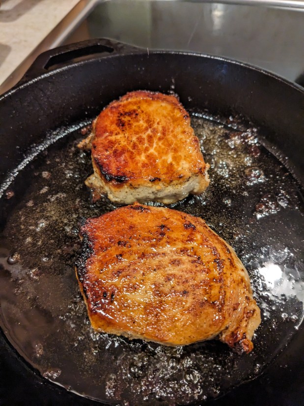 Pan-Roasted Juniper and Thyme Pork&nbsp;Chops