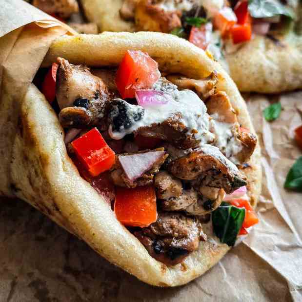 Greek Chicken Gyros